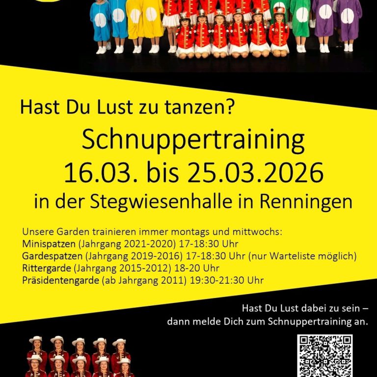 Schnuppertraining 2026